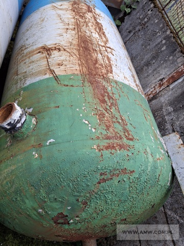 Zbiornik hydroforowy 1 500 l (średnica 1000 mm, całkowita wysokość 2350 mm) - pakiet zawierający 2 szt. 